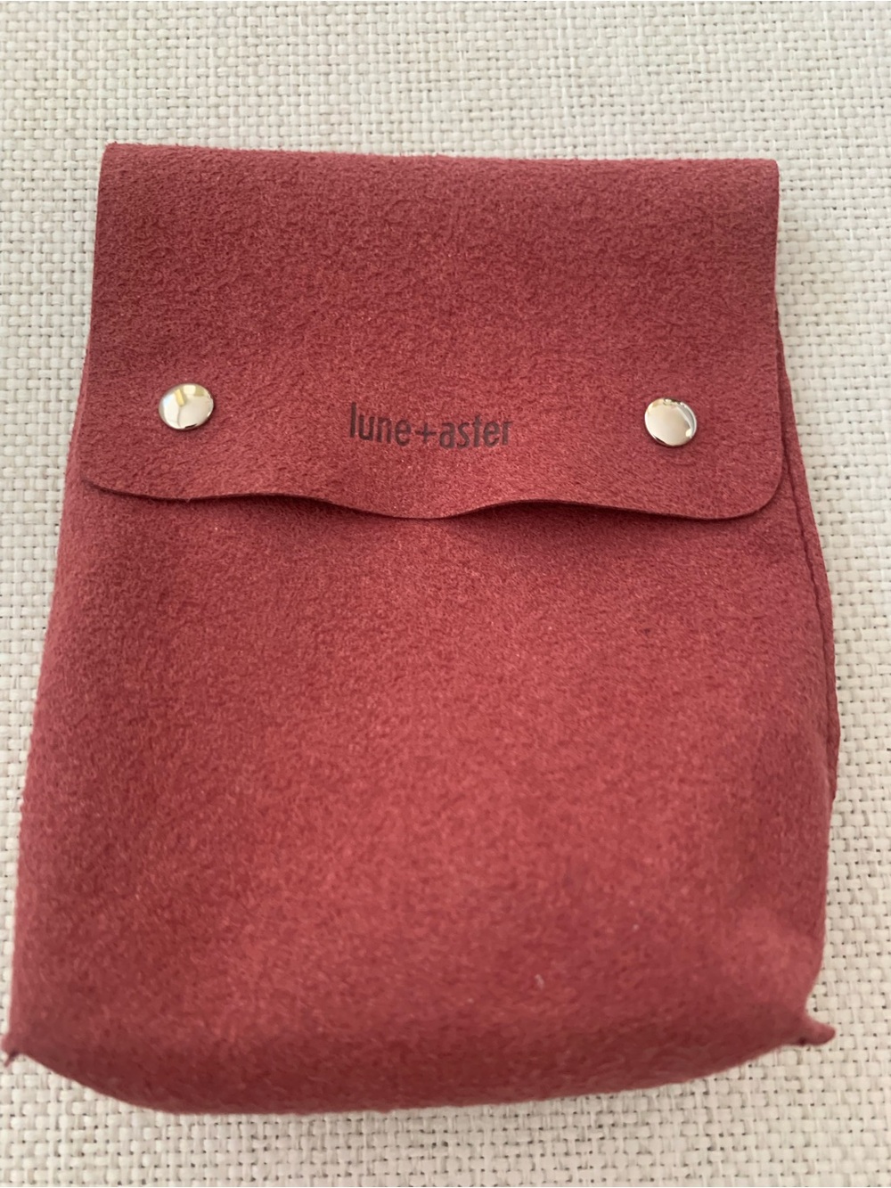 lune+aster Dusty Rose Felt Pouch
